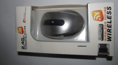 Mouse Wireless micro usb 2.4 GHZ - argintiu silver foto