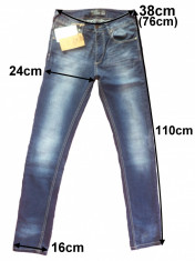 Blugi PULL &amp;amp;amp; BEAR Slim / Skinny Talie=38cm Lungime=110cm foto