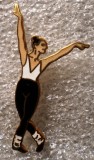 I.059 INSIGNA PIN DANS BALERINA EMAIL h40mm