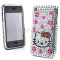 Husa cristale hello kitty iphone 3 3gs + folie protectie ecran