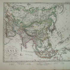 Harta Asia Gotha Justus Perthes 1867 de F. Von Stulpnagel