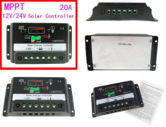 REGULATOR SOLAR . Controller solar. Regulator de incarcare Celule fotovoltaice 12v / 24v 15A. Panouri fotovoltaice foto