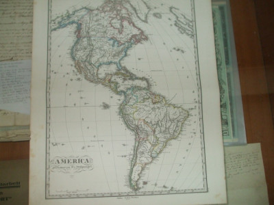 Harta America Gotha Justus Perthes 1867 de F. Von Stulpnagel foto