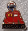 I.086 INSIGNA PIN AUTO FORMULA 1 ALAIN PROST 1991 L24mm