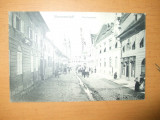 Carte postala Sibiu Hermannstadt Fleischergasse 1907, Circulata, Printata