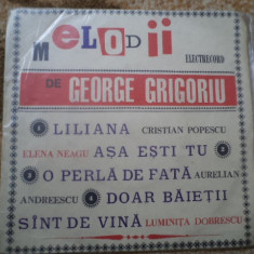 Melodii de George Grigoriu single disc 7" vinyl muzica pop usoara slagar EDC 826