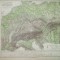 Harta Germania rauri si munti Gotha Justus Perthes 1867 de A. Stieler