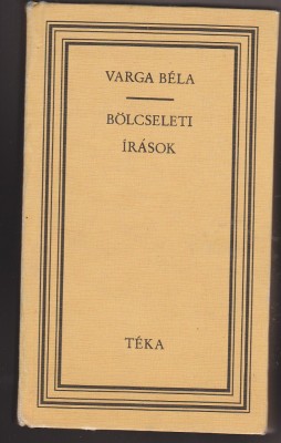 (E1041) - VARGA BELA - BOLCSELETI IRASOK (LB. MAGHIARA) foto