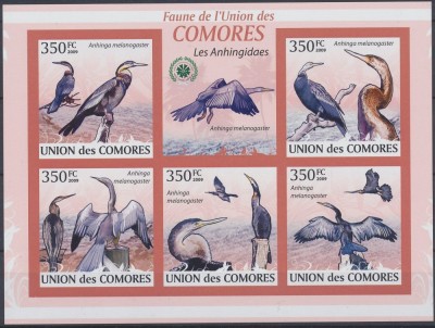 COMORE 2009 PASARI SNAKE BIRD / MICHEL CAT. 2372B-2376B foto