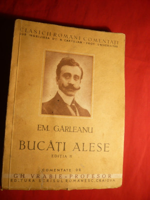 Emil Garleanu - Bucati Alese- comentate de Gh.Vrabie 1945 foto