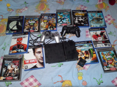 PS2+2keyboard+card 8gb+12jocuri=450lei foto