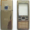 Vand Carcasa Nokia 6300 Noua Completa Metalica Gold Aurie Auriu