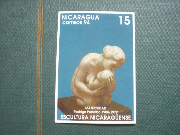 Nicaragua 1994 sculptura mi bl.234 + bl.235