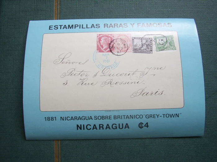 Nicaragua 1976 istorie postala mi. bl.97