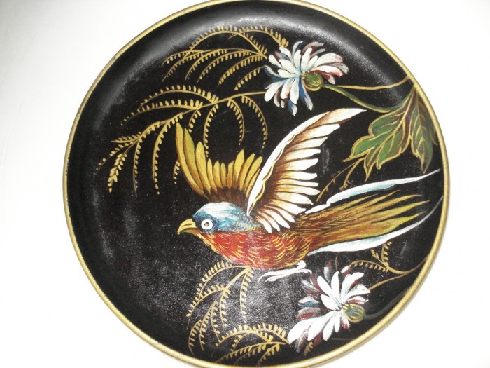 farfurie DECO - pictura pe LEMN
