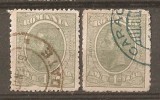 TIMBRE 77, ROMANIA, 1918/19, MOLDOVA, EROARE, 1 LEU, CAROL I, CHENAR INTRERUPT PE LATURA DE JOS; ERORI, ECV, ATIPICE, CURIOZITATE, VARIETATE, Regi