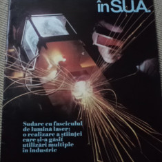 CERCETARI SI REALIZARI IN S.U.A. USA revista ilustrata de colectie anii '70 RSR