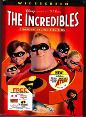 DVD original SUA editia de colectie &amp;quot;The incredibles&amp;quot;, 2 DVD-uri, sistem NTSC foto