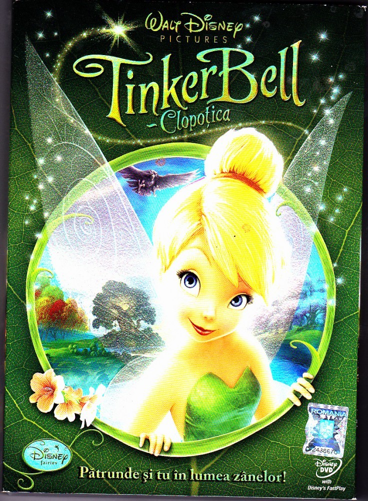 DVD TinkerBell Clopotica, filmul plus alte bonusuri, in romana | Okazii.ro