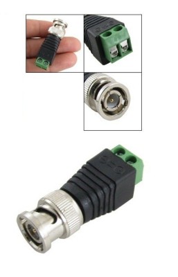 BALUN ADAPTOR BNC UTP PENTRU CAMERE VIDEO SISTEM DE SUPRAVEGHERE foto