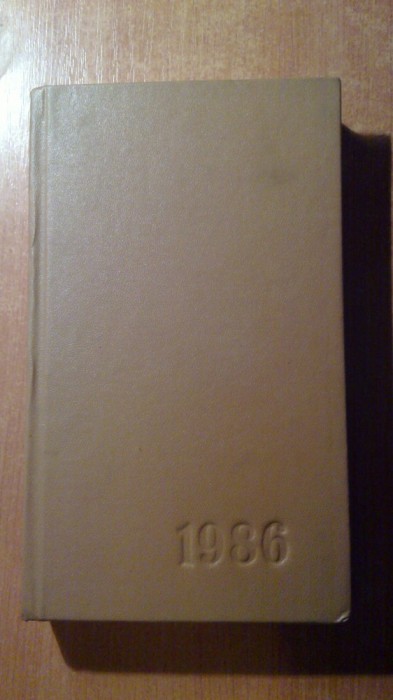 agenda 1986 nefolosita,nescrisa (centrala industriei tricotajelor )
