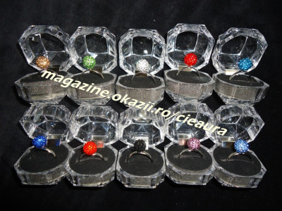 INELE FASHION SHAMBALLA BILA PIETRE CRISTALE SWAROVSKI + CUTIE ELEGANTA CADOU TOATE CULORILE SAMBALA SHAMBALA SAMBALLA RINGS foto