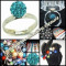 INEL FASHION SHAMBALLA BILA TURCOAZ / BLUE ZIRCON PIETRE CRISTALE SWAROVSKI REGLABIL + CUTIE ELEGANTA CADOU INELE SAMBALA SHAMBALA SAMBALLA RINGS