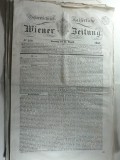 STAMPILA PREFILATELICA PENTRU ZIARE - WIEN 1842 - ZIAR OFICIAL AL IMP. AUSTRIAC