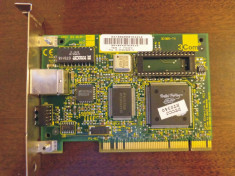 Placa de retea PCI 3COM model EtherLink 3C905-TX 10/100 Mb/s foto