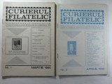 CURIERUL FILATELIC ANUL 1 NUMARUL 1 SI 2 ANUL 1990