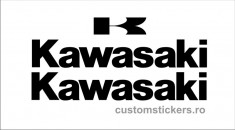 Set sticker autocolant rezervor pentru motociclete Kawasaki foto