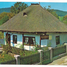 carte postala(ilustrata)-VRANCEA-Casa memoriala Mos Ion Roata din Campuri