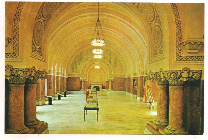 carte postala(ilustrata)-ALBA IULIA-Sala Unirii