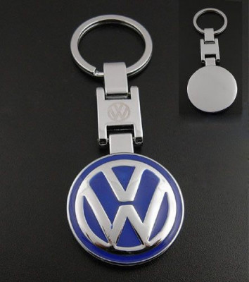 Breloc modelvw Volkswagen VW crom metal + cutie simpla cadou foto