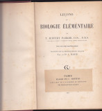 T. JEFFERY PARKER - LECONS DE BIOLOGIE ELEMENTAIRE 1904, Alta editura