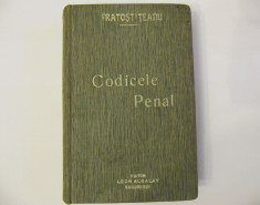 CARTE VECHE-CODICELE PENAL-FRAT0STITEANU-D=11X16CM foto