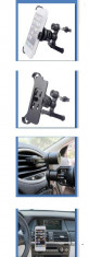 suport auto IPHONE 5 pt grila ventilatie + folie ecran + incarcator masina + cablu date /5g/5s foto