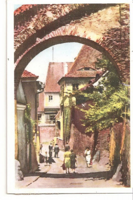 CPI (B2161) SIBIU. PASAJUL SCARILOR, INTREPRINDREA POLIGRAFICA SIBIU, CIRCULATA, STAMPILE, TIMBRU, RPR foto