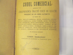 CARTE VECHE-1898-CODUL COMERCIAL-HAMANGIU foto