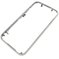Carcasa carcase Rama fata Apple iPhone 3G argintie Originala foto
