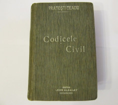 CARTE VECHE-CODICELE CIVIL-FRATOSTITEANU-1906 foto