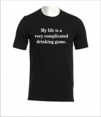 Tricou drinking game foto