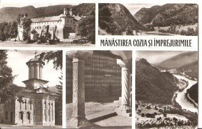 CPI (B2207) MANASTIREA COZIA SI IMPREJURIMILE, EDITURA MERIDIANE, CIRCULATA 23.7.65, STAMPILE, TIMBRU, RPR foto