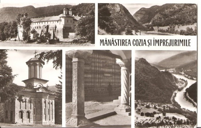 CPI (B2207) MANASTIREA COZIA SI IMPREJURIMILE, EDITURA MERIDIANE, CIRCULATA 23.7.65, STAMPILE, TIMBRU, RPR