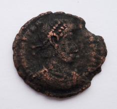 moneda antica romana / bronz / follis Constantius II SPES REIPVBLICE foto