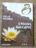 Crosul balcanic felix oradea bihor 1985 RSR brosura pliant cros sport hobby