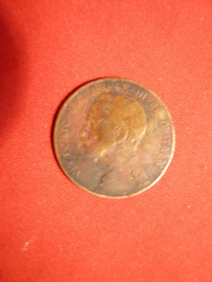 Moneda 2 Cent 1911 Italia ,bronz , cal.medie foto