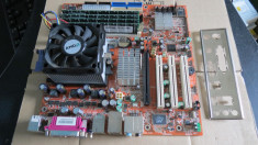 Placa de baza cu procesor AMD Sempron 2800+ cooler original AMD si 1gb ram #2108# foto