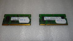 5056. Kit memorie SODIMM 2x512 MB ddr2 Pc 5300 667Mhz Samsung foto