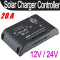 REGULATOR SOLAR CONTROLLER solar. Regulator de incarcare panouri solare FOTOVOLTAICE 12v/24v -20A.